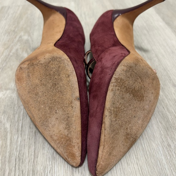kate spade New York Elpetha Red Chestnut Suede Mary Jane Pumps 6.5M - Picture 5 of 10